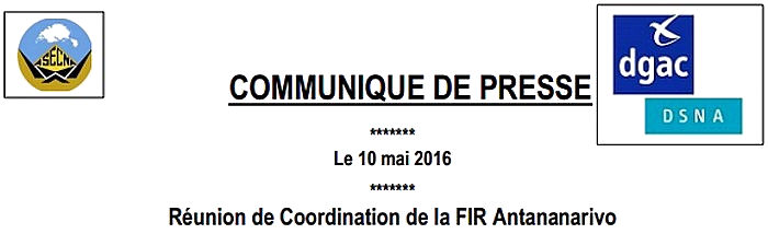 2016 Communique de Presse Reunion FIR Tana